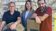L'équipe des Couteliers Basques avec Andrea Carvalho au centre